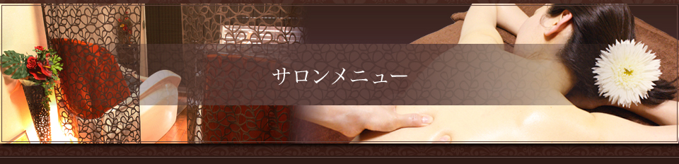 サロンメニュー